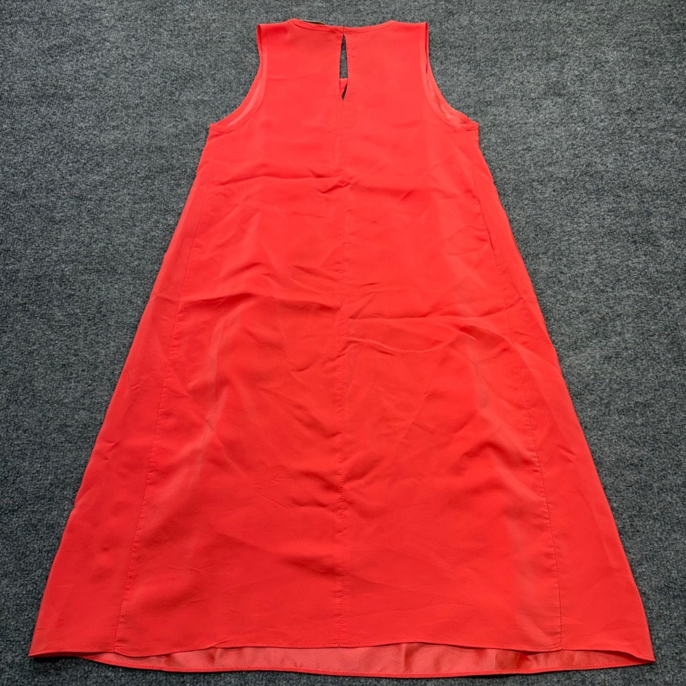 Amanda Uprichard Coral 100% Silk Sleeveless Keyhole Shift Dress Made in USA - Picture 6 of 6